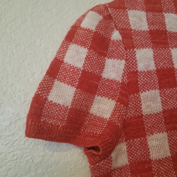 Polo Ralph Lauren Gingham Crop Sweater - Picture 4 of 6